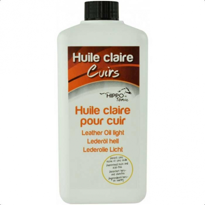 Huile claire pour cuirs Hippo-Tonic 