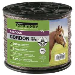 Cordon Paddock marron 5mm Beaumont