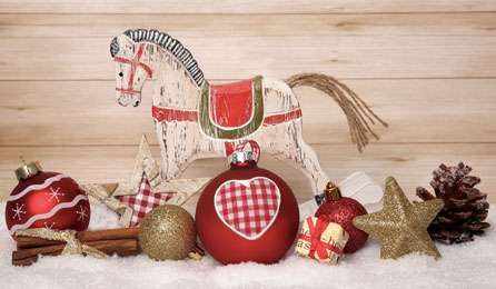 Décoration de Noël cheval